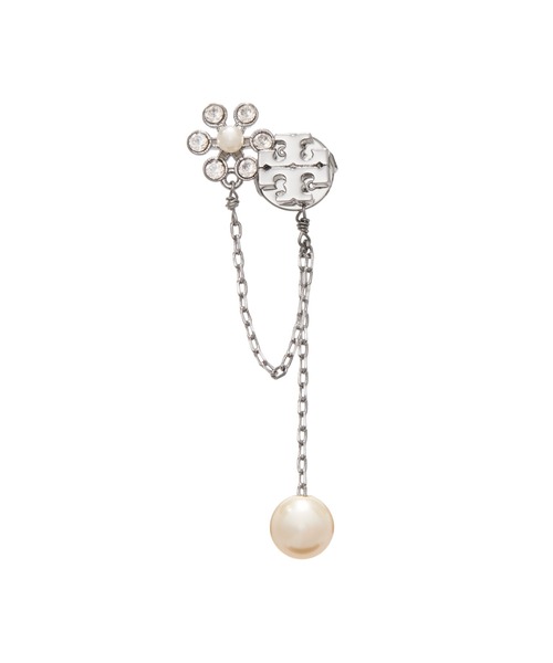 TORY BURCH(トリーバーチ)の「ムーンダンス パール チェーン ピアス(ピアス(両耳用)・レディース・シルバー系・ONE SIZE)」の2枚目の写真