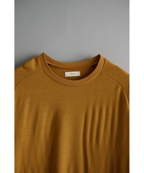 STEAF（スティーフ）の「RADIANCE LONG SLEEVE（Tシャツ/カットソー・メンズ・ブラウン/ホワイト/マスタード・MEDIUM/LARGE）」の16枚目の写真