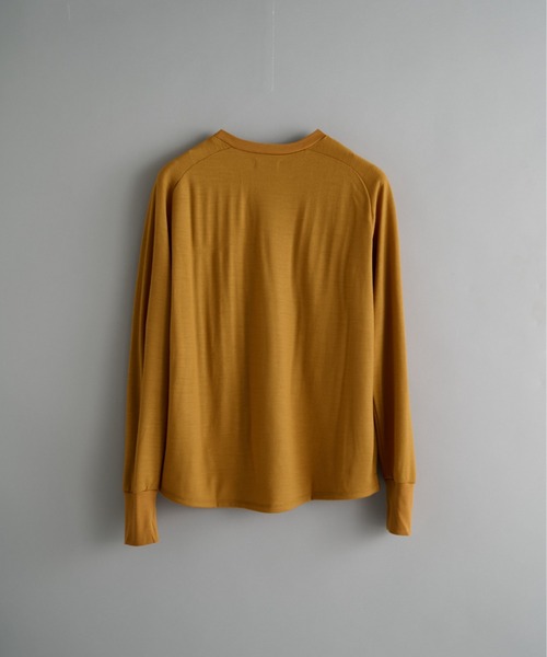 STEAF（スティーフ）の「RADIANCE LONG SLEEVE（Tシャツ/カットソー・メンズ・ブラウン/ホワイト/マスタード・MEDIUM/LARGE）」の13枚目の写真