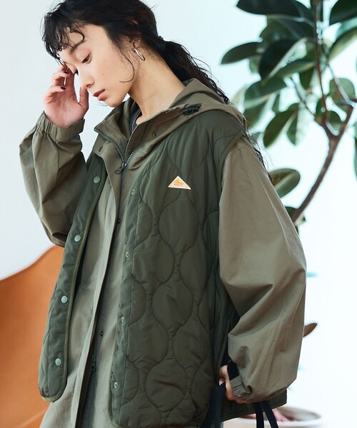 KELTY(ケルティ)の「【好評アウターから新型登場/撥水】KELTY(ケルティ)別注 ザパタ マルチウェイロングジャケット(その他アウター・レディース・オリーブ/ブラック・L/M)」の5枚目の写真