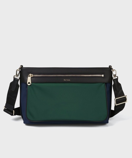 Paul Smith(ポールスミス)の「ブランデッドナイロン ショルダーバッグ【553458 N311S】(ショルダーバッグ・メンズ・ネイビー/ブラック/グレイッシュベージュ・FREE)」の1枚目の写真