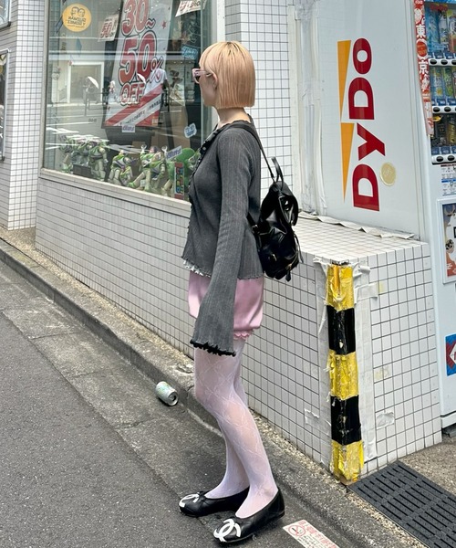Alley Tokyo(アリートーキョー)の「ふりふりいっぱいレイヤードしてる風カーデ(カーディガン/ボレロ・レディース・レッド/グレー/サックスブルー・FREE)」の22枚目の写真