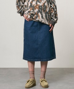 BORDERS at BALCONY/ボーダーズアットバルコニー】DENIM FRILLED SKIRT