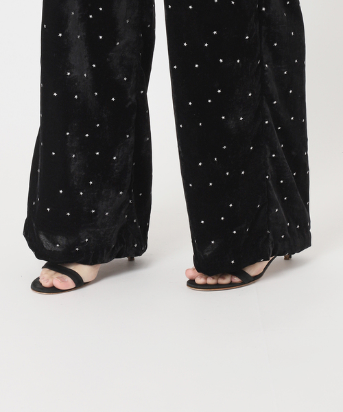 Spick & Span(スピックアンドスパン)の「VIAN / ヴィアン スターダストグリッターベルベットイージーワイドパンツ(その他パンツ・レディース・ブラック/ネイビー・38)」の13枚目の写真