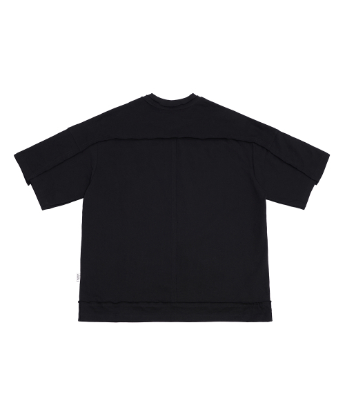NIGHTWORKDEPT(ナイトワークデプト)の「Low-Cut Line Half T-shirt_Black(Tシャツ/カットソー・レディース・その他・SMALL)」の3枚目の写真