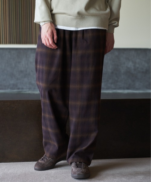 PENDLETON（ペンドルトン）の「『別注』PENDLETON×DOORS　PLAID EASY PANTS（その他パンツ・メンズ・ブラック/グリーン系その他/ブラウン系その他・FREE）」の5枚目の写真