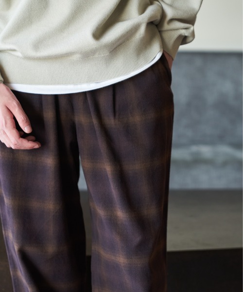 PENDLETON（ペンドルトン）の「『別注』PENDLETON×DOORS　PLAID EASY PANTS（その他パンツ・メンズ・ブラック/グリーン系その他/ブラウン系その他・FREE）」の7枚目の写真
