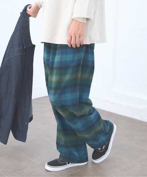 PENDLETON（ペンドルトン）の「『別注』PENDLETON×DOORS　PLAID EASY PANTS（その他パンツ・メンズ・ブラック/グリーン系その他/ブラウン系その他・FREE）」の19枚目の写真