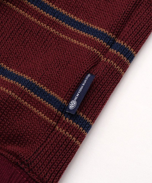 NEW YORK BURST(ニューヨークバースト)の「BORDER CREW KNIT(ニット/セーター・メンズ・ネイビー/バーガンディー/ホワイト・M/XL/L)」の9枚目の写真