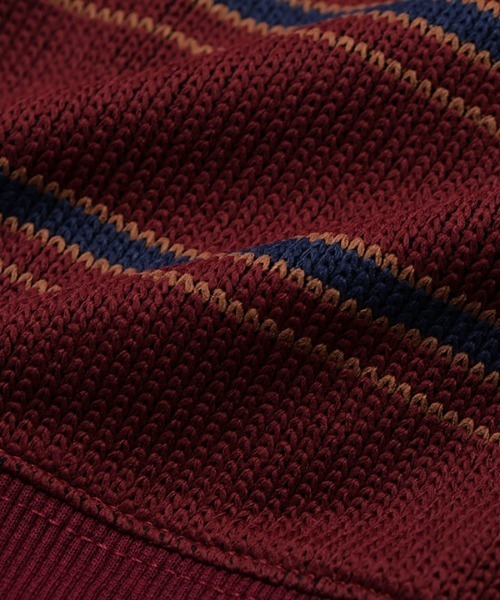 NEW YORK BURST(ニューヨークバースト)の「BORDER CREW KNIT(ニット/セーター・メンズ・ネイビー/バーガンディー/ホワイト・M/XL/L)」の10枚目の写真