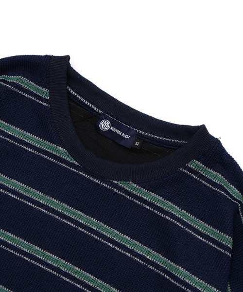 NEW YORK BURST(ニューヨークバースト)の「BORDER CREW KNIT(ニット/セーター・メンズ・ネイビー/バーガンディー/ホワイト・M/XL/L)」の20枚目の写真