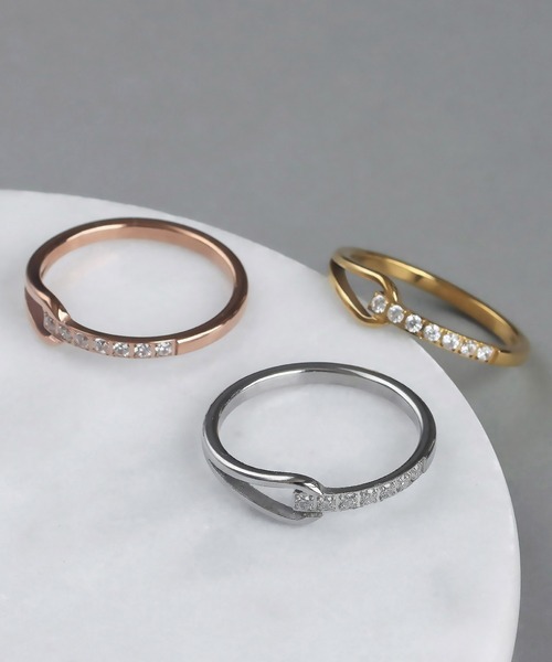 abaskdesign（アバスクデザイン）の「金属アレルギー対応　クロスデザインリング（リング・レディース・ピンクゴールド/ゴールド/シルバー・13号/16号/11号/8号/20号/18号）」の11枚目の写真