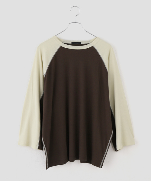 JOURNAL STANDARD（ジャーナルスタンダード）の「RELAX RAGLAN（Tシャツ/カットソー・レディース・ブラウン/ブラック・FREE）」の2枚目の写真
