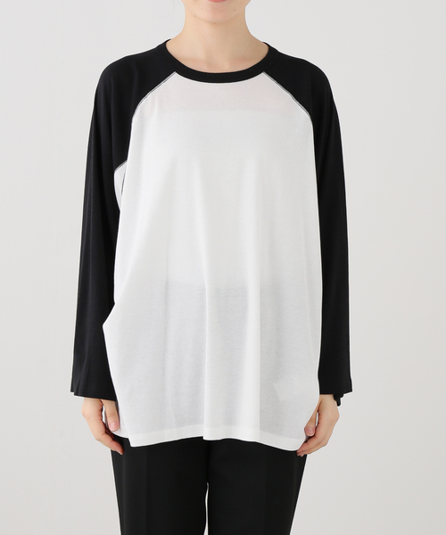 JOURNAL STANDARD（ジャーナルスタンダード）の「RELAX RAGLAN（Tシャツ/カットソー・レディース・ブラウン/ブラック・FREE）」の9枚目の写真