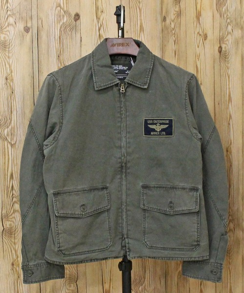 AVIREX(アヴィレックス)の「CL M-421A SUMMER FLIGHT JKT(ミリタリージャケット・メンズ・カーキ/オリーブ/ネイビー・XXL/M/XL)」の4枚目の写真