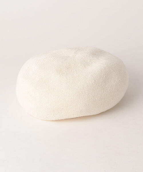 BEAUTY&YOUTH UNITED ARROWS（ビューティーアンドユースユナイテッドアローズ）の「BY ソリッドニットベレー ◆（ハンチング/ベレー帽・レディース・ホワイト/ブラック/ブラウン/ダークグレー/ベージュ/コバルトブルー/グレー/その他1/ナチュラル/パープル/その他2/ライトブルー・FREE）」の2枚目の写真