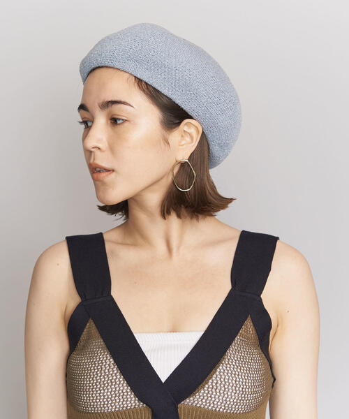 BEAUTY&YOUTH UNITED ARROWS（ビューティーアンドユースユナイテッドアローズ）の「BY ソリッドニットベレー ◆（ハンチング/ベレー帽・レディース・ホワイト/ブラック/ブラウン/ダークグレー/ベージュ/コバルトブルー/グレー/その他1/ナチュラル/パープル/その他2/ライトブルー・FREE）」の18枚目の写真