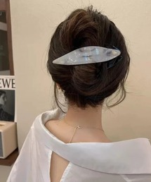 L LABEL（エルラベル）の「マーブルカラーヘアクリップ（バレッタ/ヘアクリップ）」