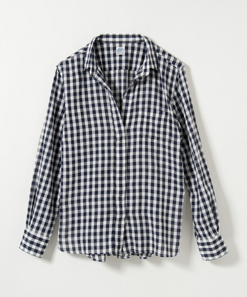 AMERICAN RAG CIE（アメリカンラグシー）の「AMERICAN RAG CIEコットンアムンゼンレギュラーシャツ/207-AIP-L161-SH040（シャツ/ブラウス・レディース・ブルー系その他/ホワイト・FREE）」の12枚目の写真