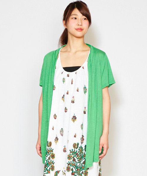 チャイハネ（チャイハネ）の「【チャイハネ】yul プラスカーディガン（カーディガン/ボレロ・レディース・ベージュ/ブラック/ブルー/ホワイト/グリーン・FREE）」の4枚目の写真