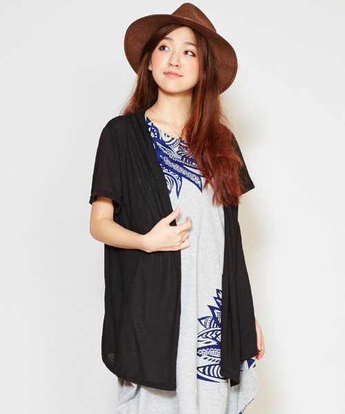 チャイハネ（チャイハネ）の「【チャイハネ】yul プラスカーディガン（カーディガン/ボレロ・レディース・ベージュ/ブラック/ブルー/ホワイト/グリーン・FREE）」の3枚目の写真