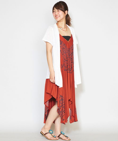 チャイハネ（チャイハネ）の「【チャイハネ】yul プラスカーディガン（カーディガン/ボレロ・レディース・ベージュ/ブラック/ブルー/ホワイト/グリーン・FREE）」の8枚目の写真