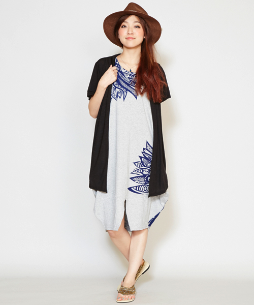 チャイハネ（チャイハネ）の「【チャイハネ】yul プラスカーディガン（カーディガン/ボレロ・レディース・ベージュ/ブラック/ブルー/ホワイト/グリーン・FREE）」の7枚目の写真