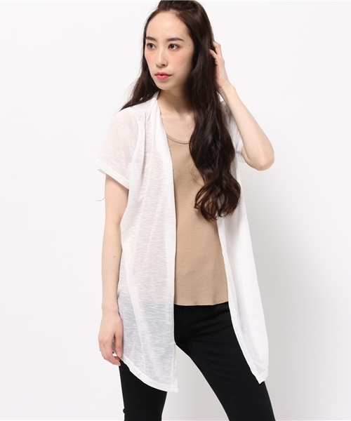 チャイハネ（チャイハネ）の「【チャイハネ】yul プラスカーディガン（カーディガン/ボレロ・レディース・ベージュ/ブラック/ブルー/ホワイト/グリーン・FREE）」の2枚目の写真