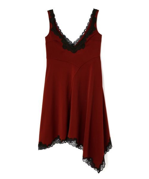 JILL STUART（ジルスチュアート）の「サテンランジェリーワンピース（ワンピース・レディース・ボルドー/ベージュ・2/0）」の12枚目の写真