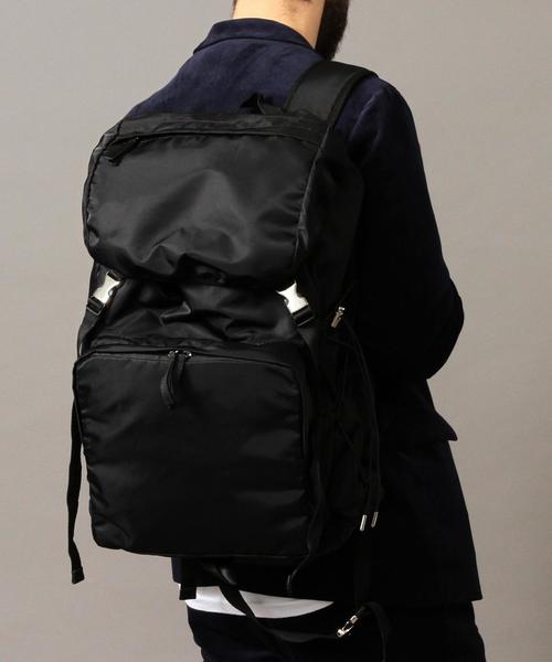 BEAUTY&YOUTH UNITED ARROWS(ビューティーアンドユースユナイテッドアローズ)の「【WEB限定】by ナイロン フラップ ビッグ リュック¨ ◆(バックパック/リュック・メンズ・ブラック/オリーブ・FREE)」の18枚目の写真