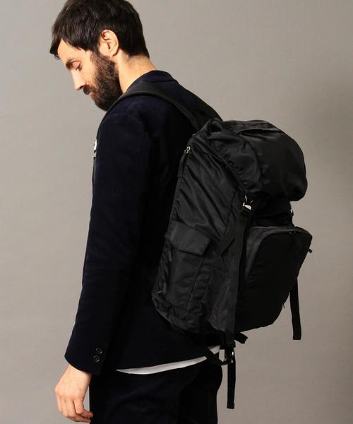 BEAUTY&YOUTH UNITED ARROWS(ビューティーアンドユースユナイテッドアローズ)の「【WEB限定】by ナイロン フラップ ビッグ リュック¨ ◆(バックパック/リュック・メンズ・ブラック/オリーブ・FREE)」の9枚目の写真
