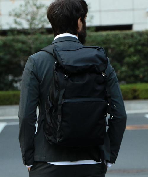 BEAUTY&YOUTH UNITED ARROWS(ビューティーアンドユースユナイテッドアローズ)の「【WEB限定】by ナイロン フラップ ビッグ リュック¨ ◆(バックパック/リュック・メンズ・ブラック/オリーブ・FREE)」の12枚目の写真