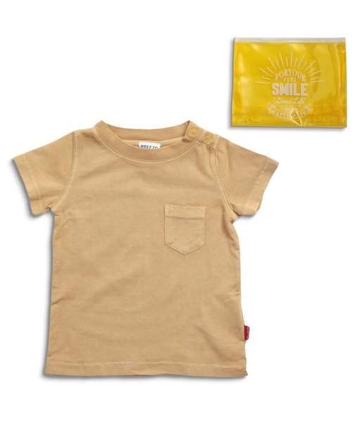 BREEZE(ブリーズ)の「ポーチ付きTシャツ(Tシャツ/カットソー・キッズ・グリーン/ネイビー/オレンジ/チャコール/マスタード・80/130/110/95/90/100/120/140)」の7枚目の写真
