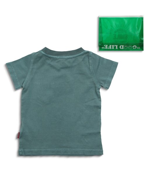 BREEZE(ブリーズ)の「ポーチ付きTシャツ(Tシャツ/カットソー・キッズ・グリーン/ネイビー/オレンジ/チャコール/マスタード・80/130/110/95/90/100/120/140)」の16枚目の写真