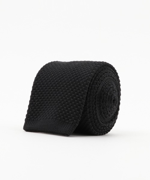 VIBGYOR（ヴィブジョー）の「VIBGYOR Select ニットタイ（ネクタイ・メンズ・H/J/ブラック/カーキ/K/L/I/ブラウン/グリーン/レッド/ワインレッド/A/モカ/グレー/チャコールグレー/ブルー/B/G/イエロー/オレンジ/C/D/E/F/ネイビー・FREE）」の2枚目の写真