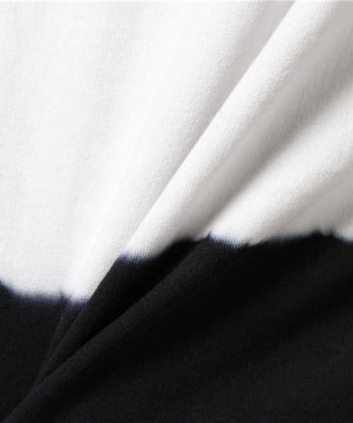 ikka（イッカ）の「タイダイボーダーTシャツ（Tシャツ/カットソー・メンズ・ブラック/スモークグレー/ダークグリーン/マスタード・LARGE/MEDIUM/X-LARGE）」の6枚目の写真