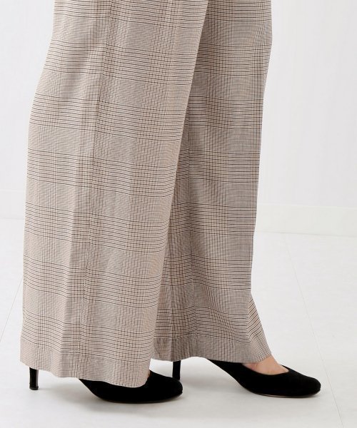 plage（プラージュ）の「チェックドロストストレートパンツ◆（その他パンツ・レディース・ブラウン系その他/グレー系その他・38/36）」の19枚目の写真