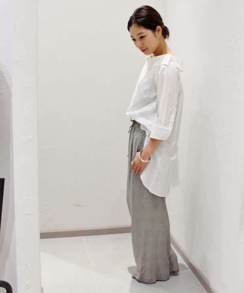 plage（プラージュ）の「チェックドロストストレートパンツ◆（その他パンツ・レディース・ブラウン系その他/グレー系その他・38/36）」の11枚目の写真