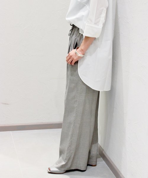 plage（プラージュ）の「チェックドロストストレートパンツ◆（その他パンツ・レディース・ブラウン系その他/グレー系その他・38/36）」の13枚目の写真