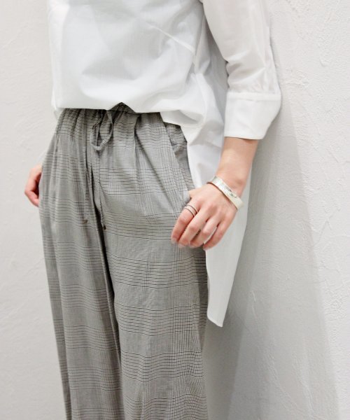 plage（プラージュ）の「チェックドロストストレートパンツ◆（その他パンツ・レディース・ブラウン系その他/グレー系その他・38/36）」の14枚目の写真