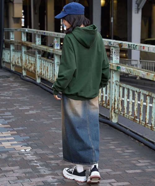 Chevon 黒×緑プルオーバーパーカー Chevon 黒×緑プルオーバーパーカー Chevon 黒×緑プルオーバーパーカー