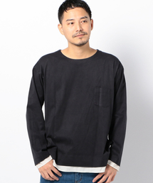 THEE: エクスクルーシブ コットンスエード レイヤードシャツ