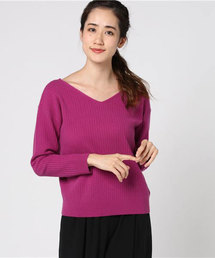 RIVE DROITE | W/CAワイドリブ2WAYプルオーバー(ニット/セーター)