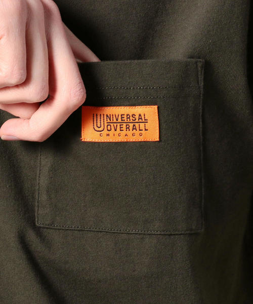 UNIVERSAL OVERALL（ユニバーサルオーバーオール）の「【別注】 ＜UNIVERSAL OVERALL（ユニバーサル オーバーオール）＞ 1POC S/T/Tシャツ（Tシャツ/カットソー・メンズ・ホワイト/ダークグレー/ベージュ/オレンジ・LARGE/X-LARGE/MEDIUM/SMALL）」の22枚目の写真