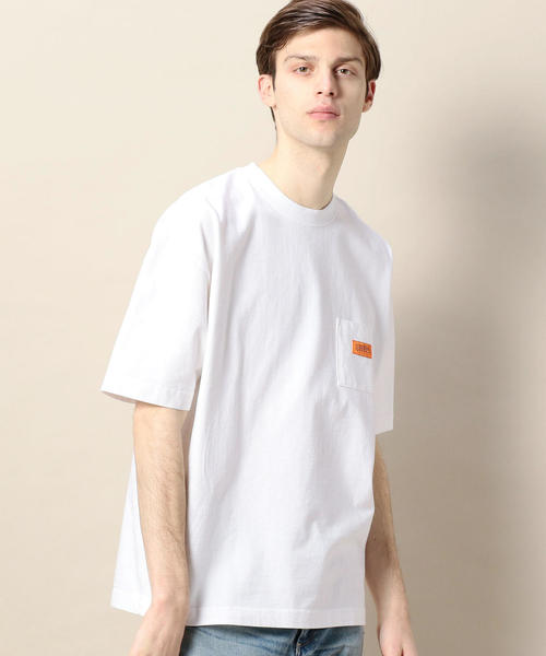 UNIVERSAL OVERALL（ユニバーサルオーバーオール）の「【別注】 ＜UNIVERSAL OVERALL（ユニバーサル オーバーオール）＞ 1POC S/T/Tシャツ（Tシャツ/カットソー・メンズ・ホワイト/ダークグレー/ベージュ/オレンジ・LARGE/X-LARGE/MEDIUM/SMALL）」の18枚目の写真