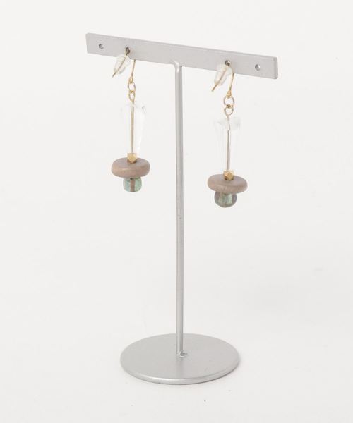 TONE SELECT GOODS（トーンセレクトグッズ）の「【suu39】クリアビーズピアス（ピアス（両耳用）・レディース・クリア・FREE）」の2枚目の写真