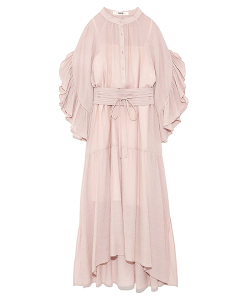 Furfur ファーファー の ベルトセットクレープワンピース ワンピース Wear