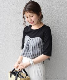 Khaju | Khaju:ストライプビスチェトップス◇(Tシャツ/カットソー)