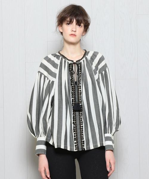 sara mallika（サラ マリカ）の「＜SARA MALLIKA＞STRIPE TUNIC 