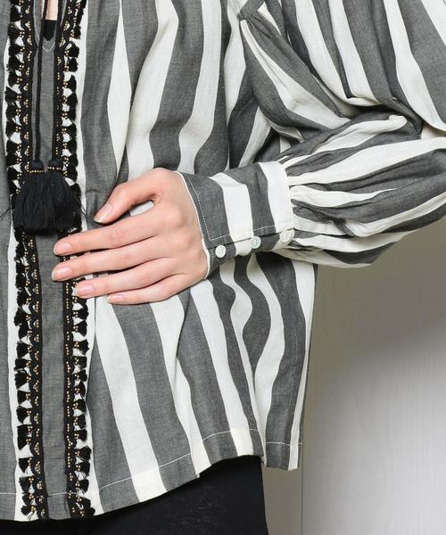 sara mallika（サラ マリカ）の「＜SARA MALLIKA＞STRIPE TUNIC 